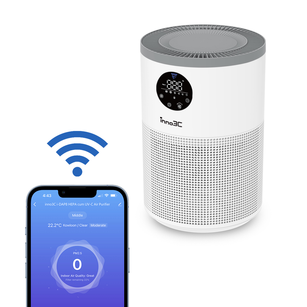 inno3C i-DAP8 HEPA cum UV-C 空氣淨化器, , large image number 0